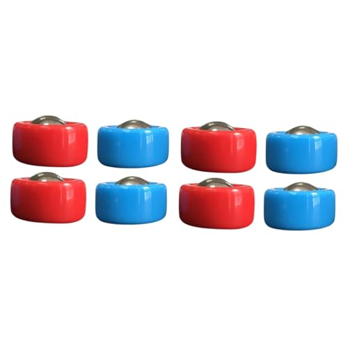 SM SunniMix 8 Pieces Shuffleboard Pucks Tabletop Mini Rollers Replacement Set Indoor Game Equipment PP Material Smooth Edge Portable Suitable for Family