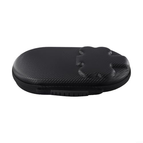 Table Tennis Racket Bag, EVA Hard Shell Case for 2 Paddles & 4 Balls, Waterproof Storage Box with Handle and Elastic Bands for Ping Pong Accessories