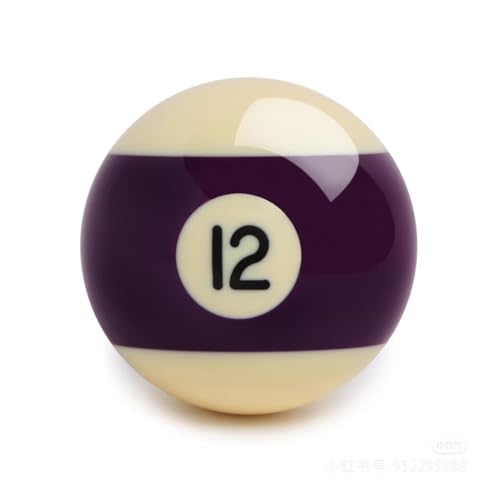 Replacement Billiards Ball, 2-1/4" Regulation Size, Object Balls with Cue Ball & Billiard #8 Ball, Standard Billiards Ball Accessories - color: 12
