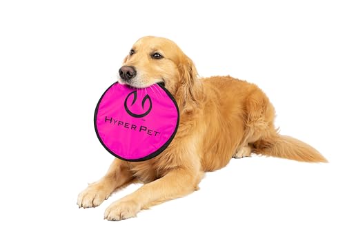 Hyper Pet Flippy Flopper Dog Interactive Dog Toys [Flying Disc Fetch Toy Floats in Water & Safe on Teeth] (Colors Will Vary), Multicolor, 9" - size: Pack of 1