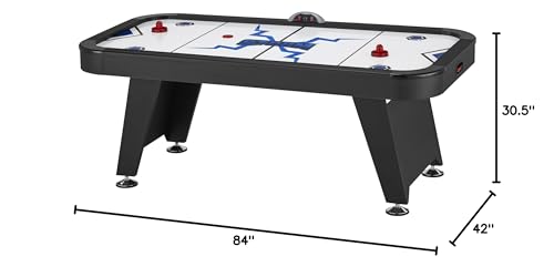 Fat Cat Storm 7 Foot Air Hockey Table for Adults with 80 CFM Motor, LED Electronic Scorer, Hockey Table with Pucks and Paddles Included