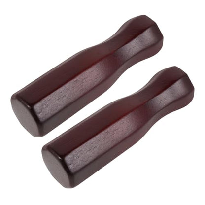BESTonZON 2pcs Table Soccer Part Solid Wood Handles Replacement Foosball Machine Rods Enhance Grip Stability