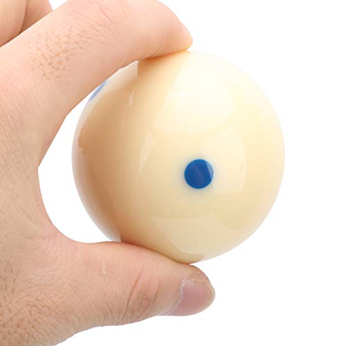 Billiard Cue Ball, 57.2mm Standard Training Pool Ball Dot Spot Pool Table Accessories for Billiard Games Sports - color: Blue Dot