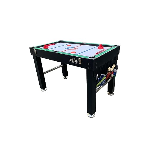 KICK Minotaur 48" 5-in-1 Multi-Game Table - Foosball, Glide Hockey, Billiards/Pool, Ping Pong & Basketball - color: Black