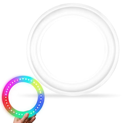 Dilabnba Flying Ring Disc Toy LED Light Beach Backyard Camping Sports Play Soft Discs Outdoor Tossing Toy Christmas Birthday Gift for Teens Boys Kids Adults, Lost Mode, 9.8''/200g - style: Set2
