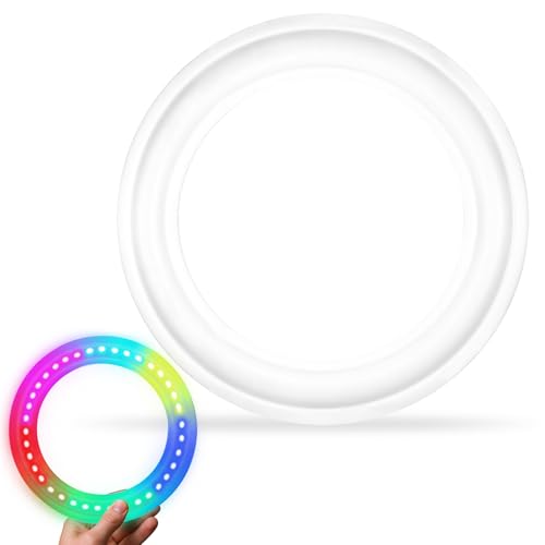 Dilabnba Flying Ring Disc Toy LED Light Beach Backyard Camping Sports Play Soft Discs Outdoor Tossing Toy Christmas Birthday Gift for Teens Boys Kids Adults, Lost Mode, 9.8''/200g - style: Set2