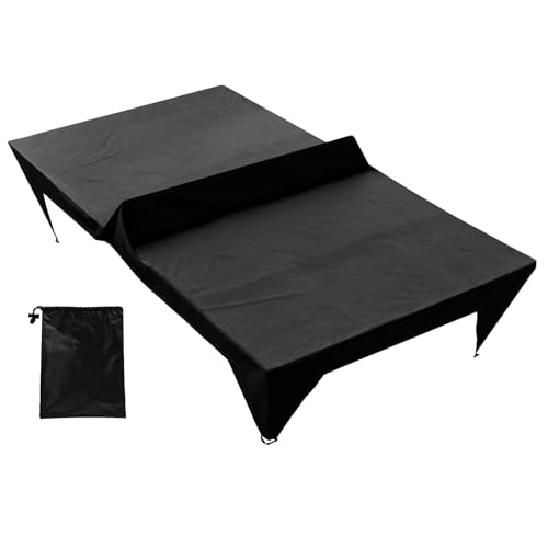Ping Pong Table Cover Outdoor Waterproof Function Table Tennis Cover Fits Tables Indoor and Outside 110.24 x 60.24 x 28.74 Inch for Home or Sports Event(Coffee,110.2 x 60.2 x 28.7 Inch) - color: Coffee