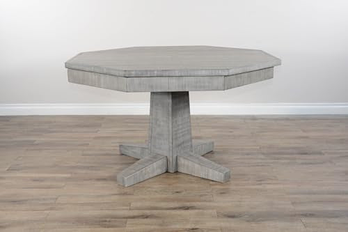 Empire USA Blaze Poker Game & Dining 2-in-1 Table (Weathered Grey Finish Table) - style: Weathered Grey finish Table