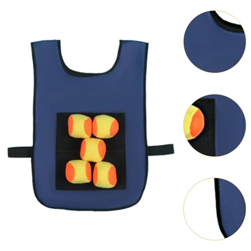Dodgeball Game Set Sticky Ball Vest, Throwing Game Playground Game Toy Target Ball Vest Toss Game for Camping Outside