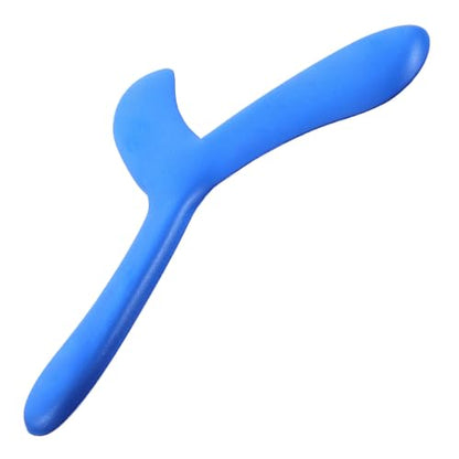 YARNOW Blue Eva Boomerang and Teenagers, Soft Thick Flying Disc Designed for Outdoor Sports and Games, Easy to Throw and Fun for Family Play