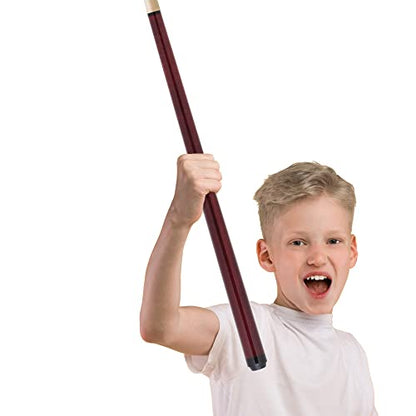 Junior IPJRC Kids Training Pool Cue 44in with Attached Cue Ball - Red
