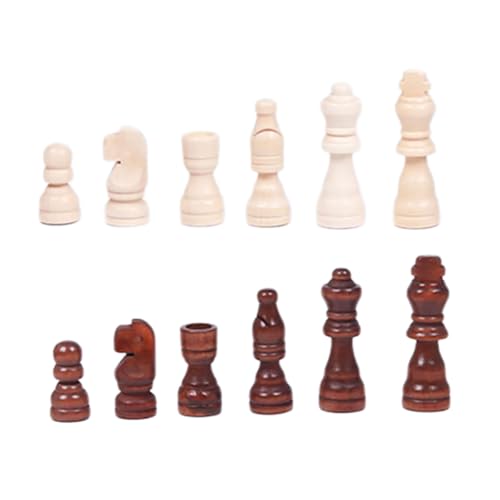 32Pcs International Chess Figures 2.5inch Wood Chess Pieces Chess International Chess Figures Board Accessories