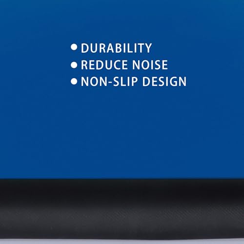 GSE Games & Sports Expert 32 x 32 Inches Rubber Anti-Slip Playmat, Mahjong, Dominoes, Poker Cards and Board Games Tabletop Cover Mat with Carrying Bag (Blue) - color: Blue, size: 1-Pack