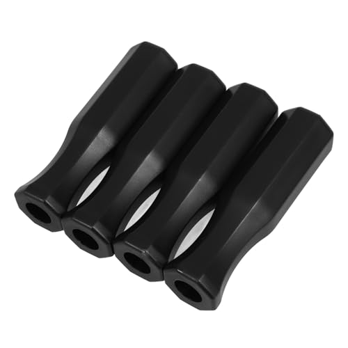 BESTonZON 4Pcs Black Plastic Foosball Table Handles Nonslip Grip Replacement Football Machine Accessories for Indoor Game Players