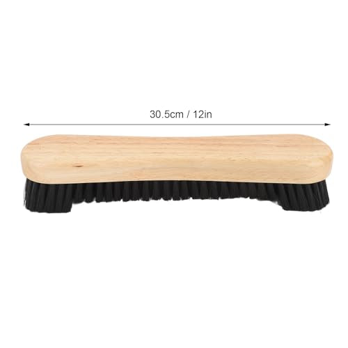 Keenso Pool Table Brush, Soft and Fine Dust Remover Pool Table Brush 12in Poplar Wood Nylon for Cleaning