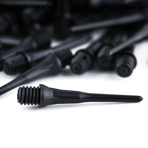 2BA Thread Plastic Tip Dart Points Soft Dart Tips Replacement Dart Accessories Black