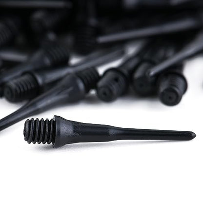 2BA Thread Plastic Tip Dart Points Soft Dart Tips Replacement Dart Accessories Black