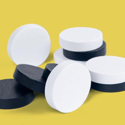KICHOUSE 10 Pcs Fast Sling Puck Game Pieces for Family Tabletop Hockey Game Portable Interactive Fun for Kids and Adults