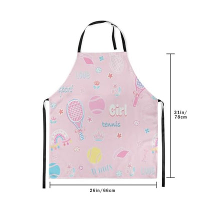 Castle Fairy Boy Soccer Kitchen Apron - color: Pink Tennis