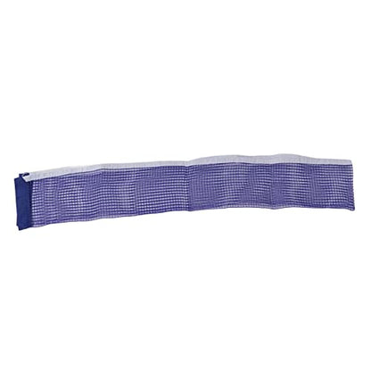 Table Tennis Net for and Adults, Pong Net Replacement, 180cm Length 15cm Height Blue Polyester with 2 Iron Brackets, Portable Foldable for Table, Home and Classroom