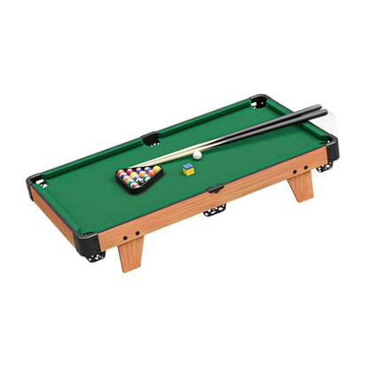 Colaxi Mini Pool Table Billiards Game Table Triangle Rack Pool Toys Tabletop Games for Party Easy Storage Players Traveling Home Use