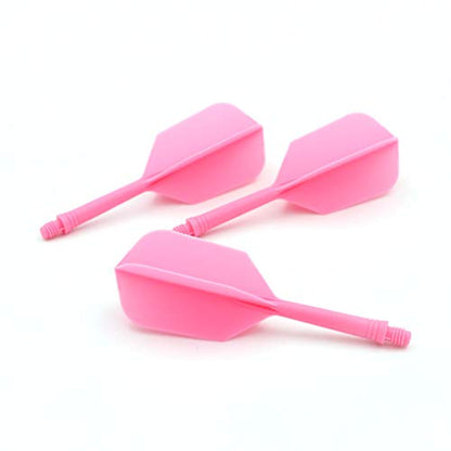 CUESOUL ROST Integrated Dart Shaft and Flights Medium,Slim Shape,Set of 3 - color: Pink