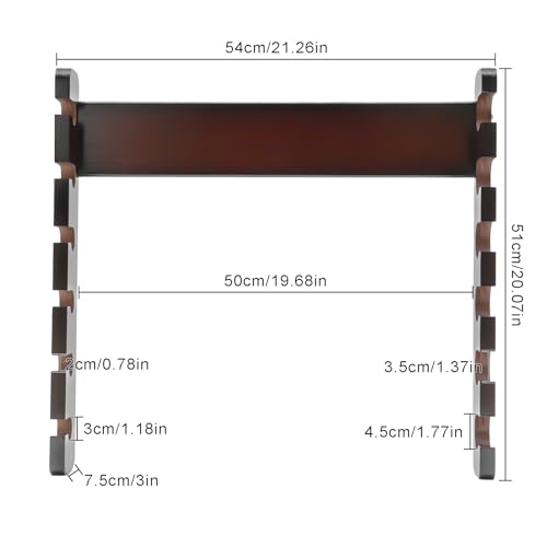 Wall Mounted 6 Sticks Pool Cue Rack Horizontal Storage Stand Billiard Cue Holder
