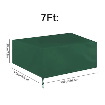 2 Pcs Dustproof and Waterproof Outdoor Full Billiard Solid Color with Pull Rope Pool Table Dustproof Equipment(Green) - color: Green