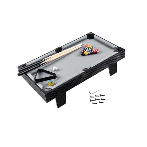 Mini Tabletop Pool Set Billiards Game Home Pool Cues Interaction Toy Desktop Snooker Table Indoor Game Toy for Travel Table, 81cmx40cmx15.5cm