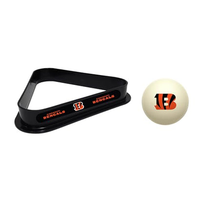 Imperial NFL Cue Ball & Rack Set - color: Cincinnati Bengals, White