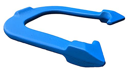 Challenger Professional Pitching Horseshoes- Made in The USA - color: Red & Blue- Complete Game Set (4 Horseshoes, 2 stakes & rule book)