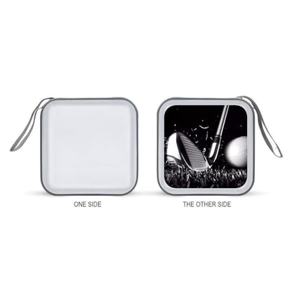 Black And White Golf CD Case 40 Capacity CD Holder Organizer Portable Zipper DVD Collection Storage Bag Compact Cases Storage Binder Plastic Holder Disc Car Home Travel