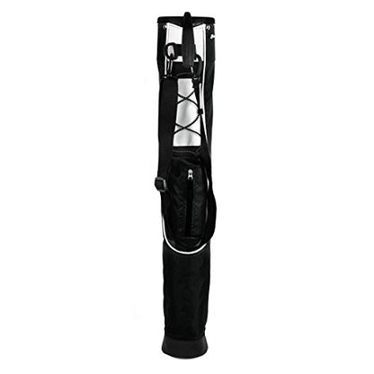Orlimar Pitch ’n Putt Lightweight Sunday Golf Bag with Stand, Ultra-Light Carry Design, Two-Way Divider Top, Shoulder Strap, Compact Carry Golf Bag for Men & Women - color: Black