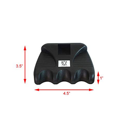 CROWN ME Cue Hoder, Cue Rest Cue Stick Holder, Portable Weighted Billiard Cue Rack with Chalk Holder, Pool Cue Holder, 3 Holes - style: 3 Holes