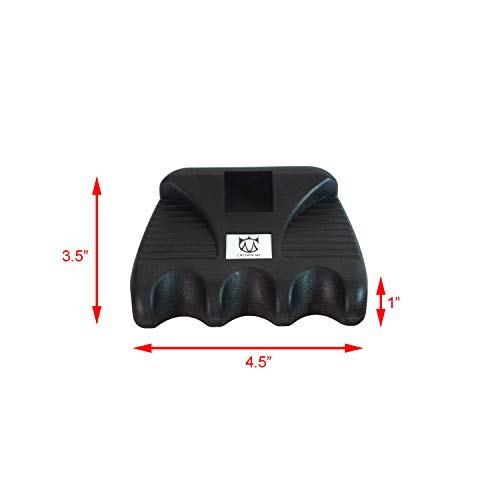 CROWN ME Cue Hoder, Cue Rest Cue Stick Holder, Portable Weighted Billiard Cue Rack with Chalk Holder, Pool Cue Holder, 3 Holes - style: 3 Holes