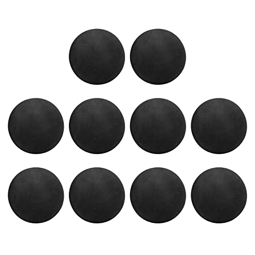 Drfeify EVA Foam Balls, 10pcs 65mm Soft Practice Balls with High Hit and Abrasion Resistance for Indoor Outdoor Training, Kids and Pets Play - color: Black