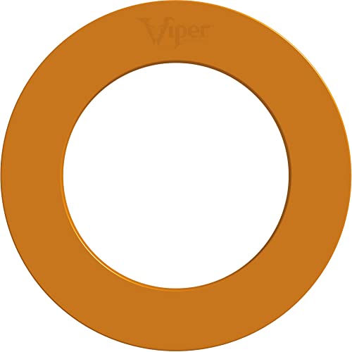 Viper by GLD Products Guardian Dartboard Surround Sisal/Bristle Steel-Tip Dartboard Wall Protector, Black, for 17.75” Steel tip Dart Board - color: Orange
