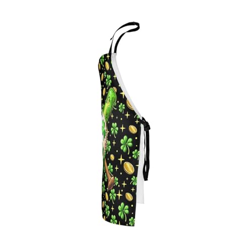 Manfei Baseball Kids Kitchen Apron - color: Green Black