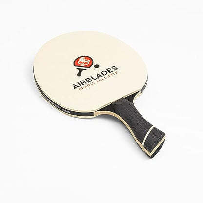 Professional Ping Pong Paddle with Hard Carry Case | Pro Table Tennis Racket | Table Tennis Paddle with Ergonomic Handle | 5 Blades of Wood with Premium Rubber and Sponge by AirBlades | Hard Carry Case - style: 3 Star Twin Pack