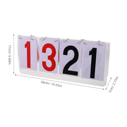 TOYANDONA Portable Tabletop Scoreboard Flipper Multi-Sports Score Keeper Flip Scoreboard for Tennis Baseball Basketball Volleyball