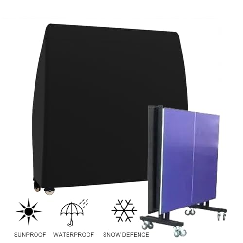 Ping Pong Table Cover Waterproof Ping Pong Table Cover Indoor/Outdoor Heavy Duty Polyester 165 x 70 185cm