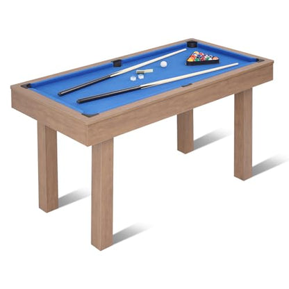 RAYKEEP 4FT Billiard Table, Mini Pool Table for Teens and Adults, Indoor & Outdoor Game Table Set Includes 2 Cue Sticks, 16 Balls, Triangle, Chalk for Game Room Family (Green)