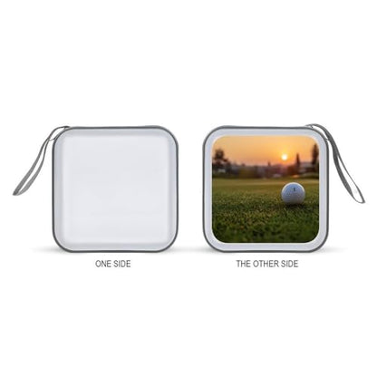 Golf Course Sunset Scape CD Case 40 Capacity DVD Holders Wallet for Home Travel