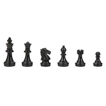 Chess Set,International 32 Standard Chess Pieces Replacement Tournament Chessmen with Kings Queens Castles for Children Teenager Adults