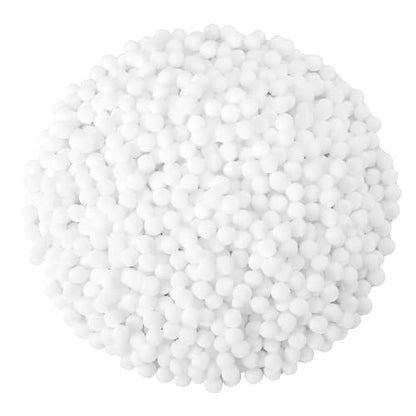 SEPGLITTER 1000Pcs Christmas White Pom Poms for Crafts Winter Puff Pompoms | 1cm Mini Size, White Puff Balls, DIY Crafts Making, Handmade Projects, Easter Party Supplies Decorations - style: White Style