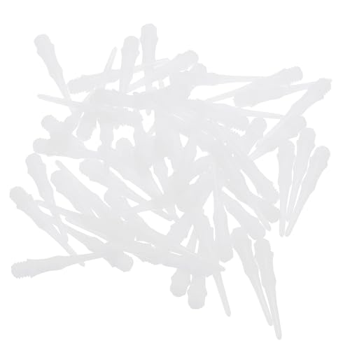 PATIKIL Plastic Dart Tips 2BA Thread, Soft Dart Tip Replacement Dart Accessories - color: White