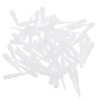 PATIKIL Plastic Dart Tip 2BA Thread, Soft Dart Tip Replacement Dart Accessories - color: White