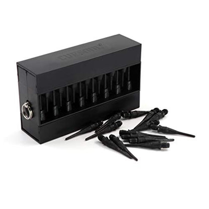 CUESOUL Touch-Point Soft Dart Tip Point with Touch Dart Case Tool for Dart Tip Replacement and Dart Tip Remove - color: Black