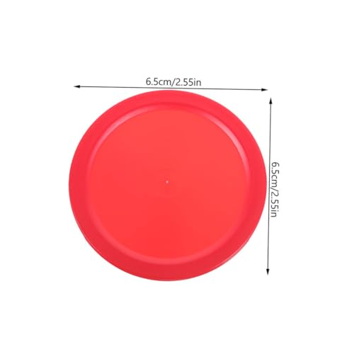 Desktop Ice Hockey Pucks Plastic Black Table Hockey Pucks Small Hockey Accessories Indoor Hockey - color: Red