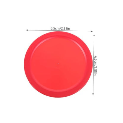 Desktop Ice Hockey Pucks Plastic Black Table Hockey Pucks Small Hockey Accessories Indoor Hockey - color: Red